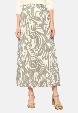 Pleated skirt - khaki faded