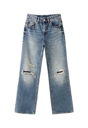 Stradivarius, D92 STRAIGHT WIDE 04891952 - Wide Leg - blue-black denim