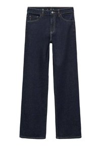 Jeans en denim brut avec une coupe décontractée. Présentent une taille haute, cinq poches et des coutures contrastées. Design à jambe droite, sans embellissements.
