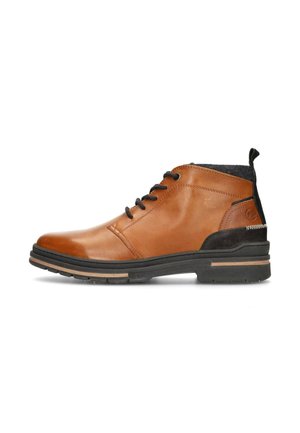 Poelman, Lace-up ankle boots - cognac