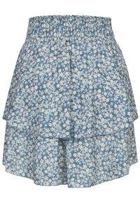 Cloud 5ive MIT ALLOVER FLOWER PRINT UND GUMMIBUND - A-linjainen hame - blue