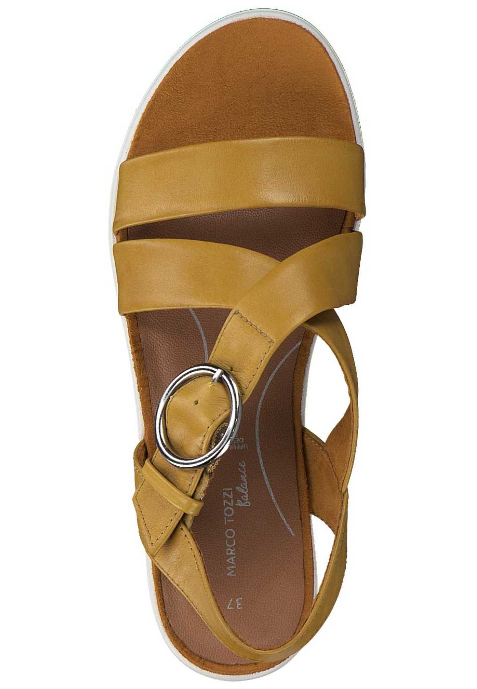 MARCO TOZZI Donna 2 2 28713 20 Sandali con zeppa, blu navy, 38 EU