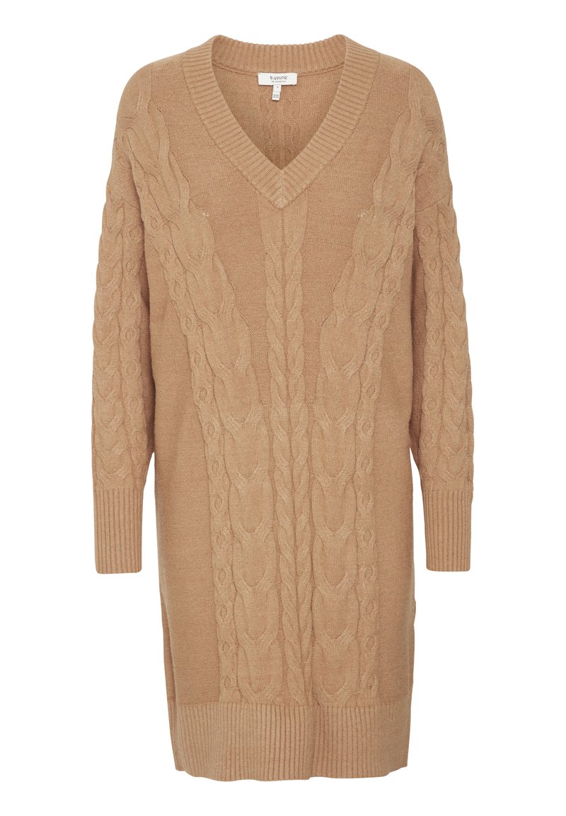 b.Young Gebreide jurk okergeel b.Young Gebreide jurk okergeel