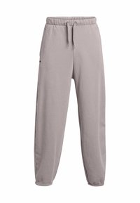 Ljust grå sweatpants i mjukt tyg, med elastisk midja och dragsko, sidofickor och muddarna vid anklarna.