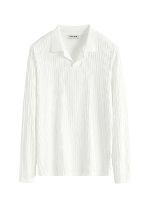 FRILIVIN, T-SHIRT UNI COL V - Polo - blanc