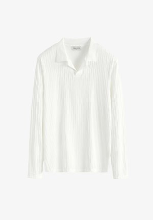 FRILIVIN, T-SHIRT UNI COL V - Polo - blanc