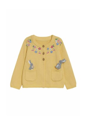 REGULAR FIT - CHARACTER - Kardigán - yellow bunny applique pet in pocket