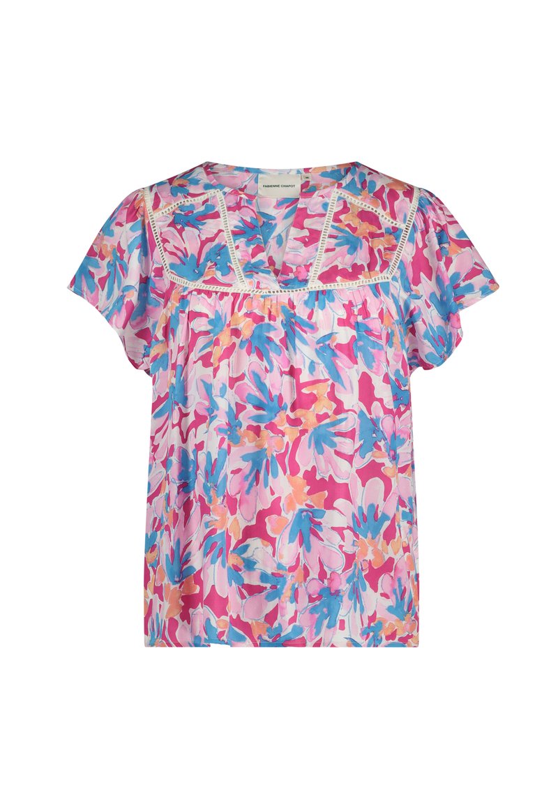 Fabienne Chapot T-shirt print donkerroze