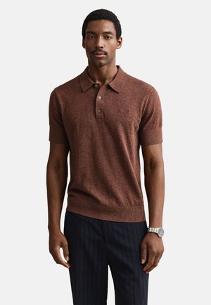 GANT Poloshirt - hazelnut melange