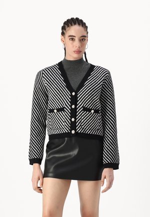 YAS YASCHARLA - Cardigan - black patternstar white