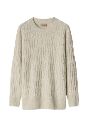 Falconeri, CABLE-KNIT ULTRASOFT - Strickpullover - natural