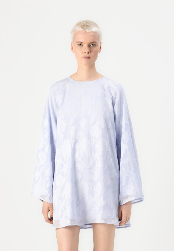 WIDE FLOWY FLORAL DRESS - Cocktail dress / Party dress - heather