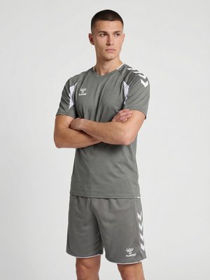 Hummel, 2.0  S/S - Print T-shirt - steel gray white