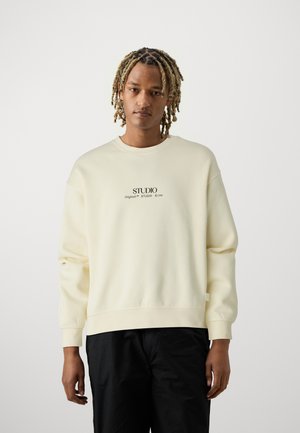 Jack & Jones JORBROOKLYN GRAPHIC CREW NECK - Sweater - antique white