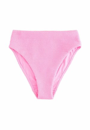 HIGH WAIST - Bikini apakšdaļas - neon pink crinkle