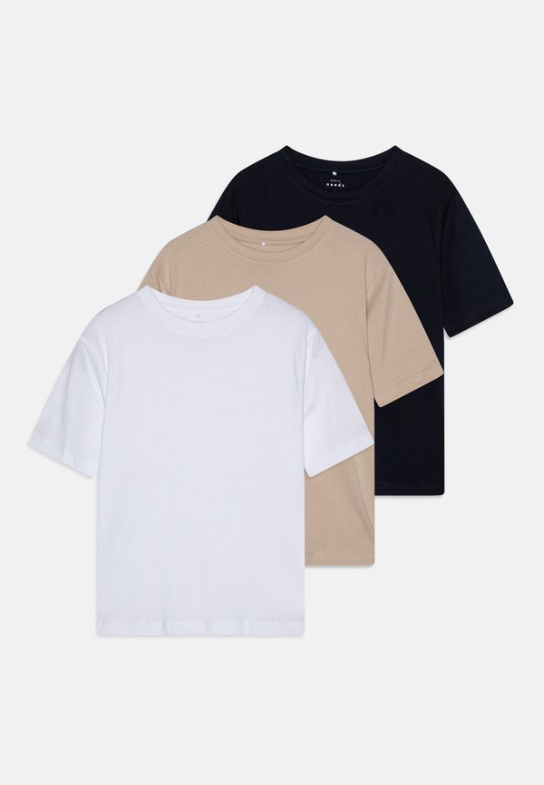 NKMVOBBO LOOSE 3 PACK - Basic T-shirt - dark sapphire
