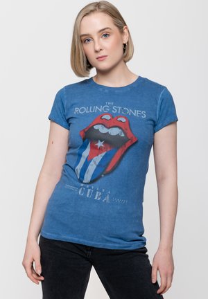 THE ROLLING STONES HAVANA CUBA SNOW WASH - Print T-shirt - blue