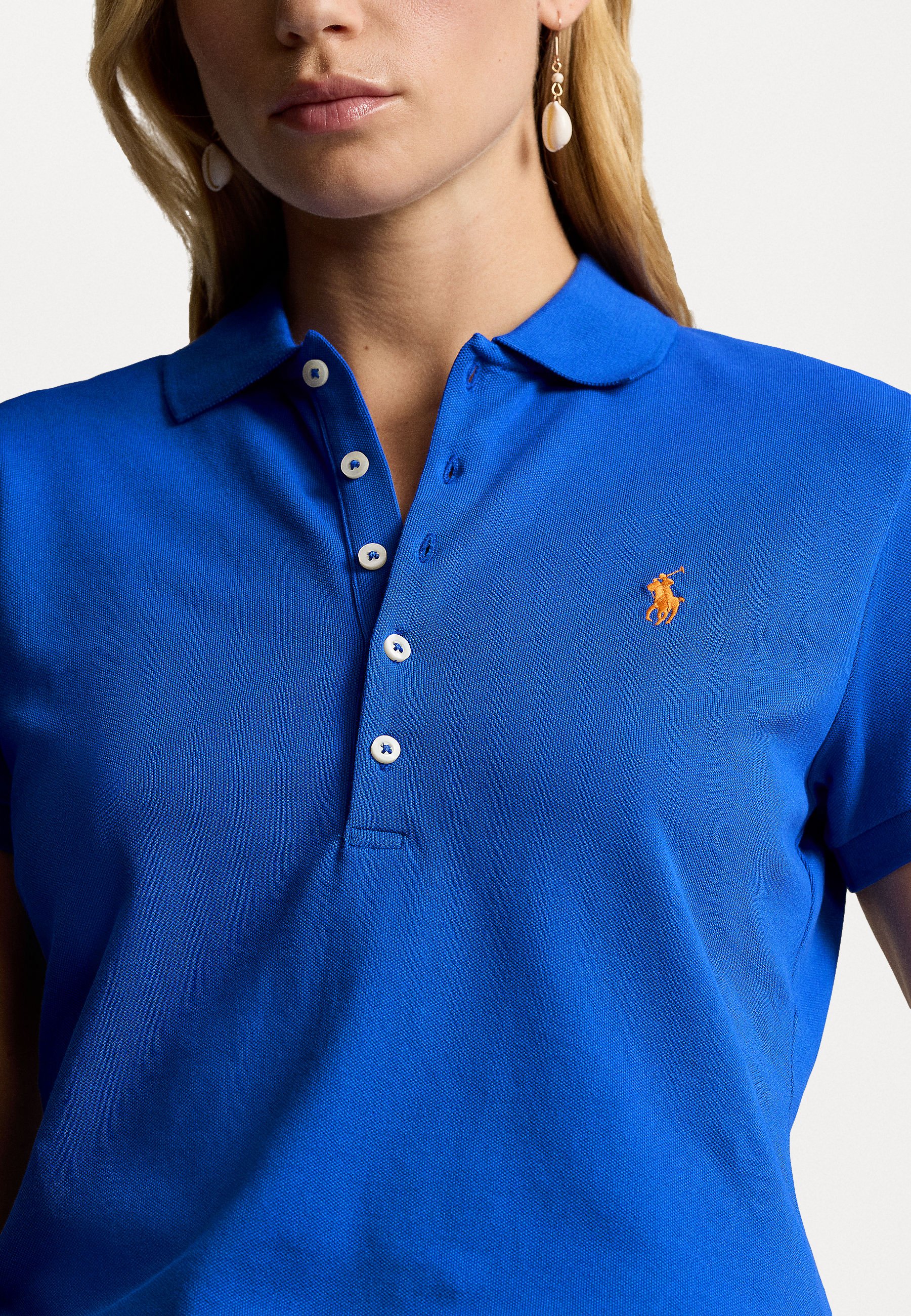 売れ筋商品|||ラルフローレン Tシャツ レディース トップス JULIE SLIM SHORT SLEEVE - Polo shirt - refined navy JULIE blue Polo-shirt brand POLO RALPH LAUREN