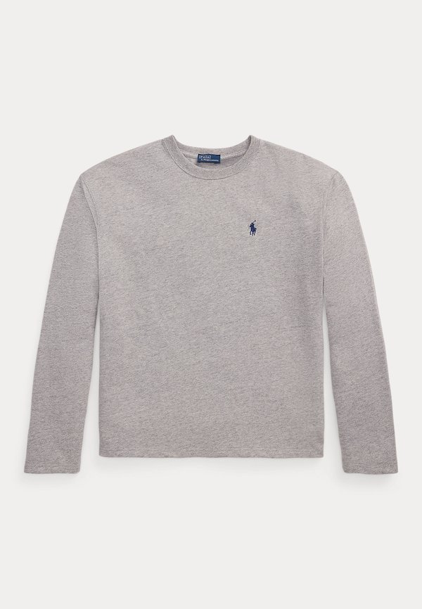 COTTON JERSEY LONG SLEEVE T-SHIRT  - Long sleeved top - cobblestone heather4