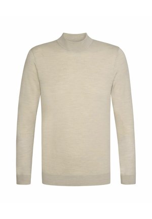 PROFUOMO, PROFUOMO PULLOVER MOCK-ROLL - Jersey de punto - beige