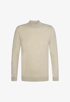 PROFUOMO, PROFUOMO PULLOVER MOCK-ROLL - Trui - beige