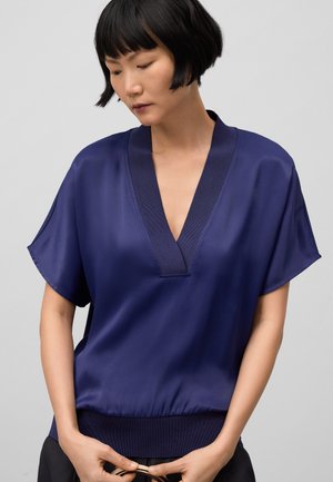 V-NECK - Basic T-shirt - blue