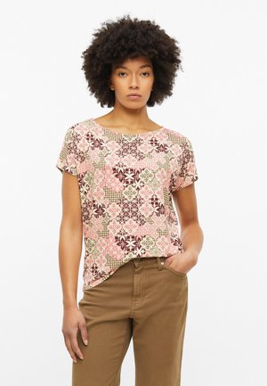 s.Oliver, T-SHIRT - T-shirt imprimé - bordeaux