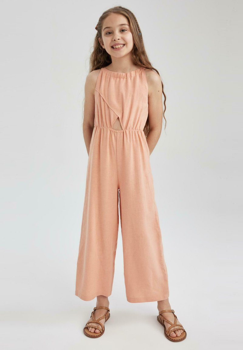 DeFacto REGULAR FIT Jumpsuit bordeaux/rosa Zalando.de