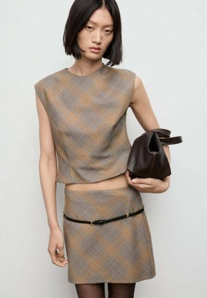 A-snit nederdel - brown