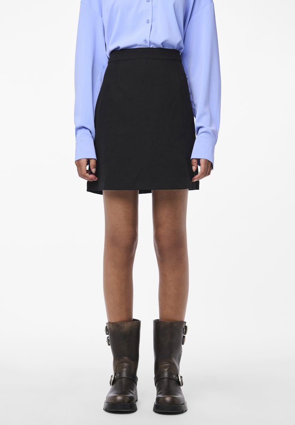 PCBOZZY SLIT SKIRT - A-Linien-Rock