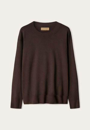 Falconeri, ULTRAFINE ROUND-NECK - Striktrøje - brown