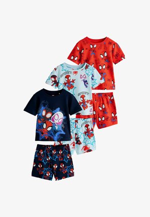 Next, REGULAR FIT - SPIDEY AND FRIENDS SHORT PYJAMAS 3 PACK SET - Pyžamová súprava - navy red