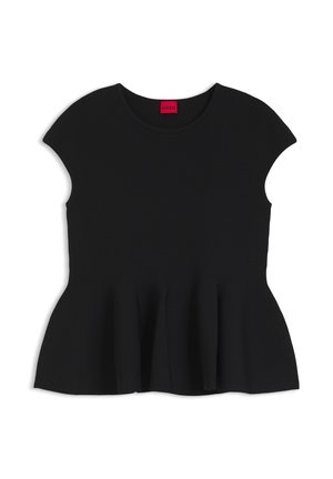 HUGO, SIEFATA - T-shirt basique - black