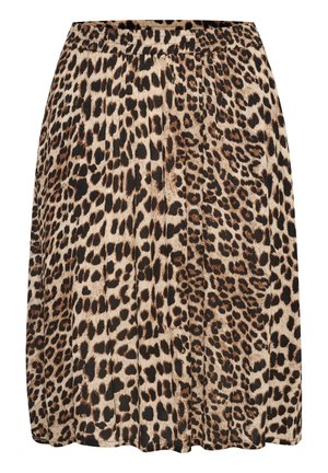 Kaffe AMBER - A-lijn rok - classic leopard