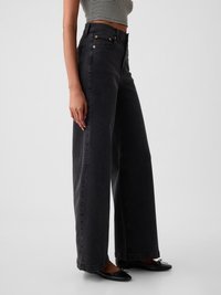 GAP STRIDE SAVILLE - Wide leg - washed black
