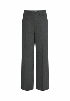 KARL LAGERFELD, KARL LAGERFELD PANTS WIDE-LEG - Pantalon classique - mid grey melange