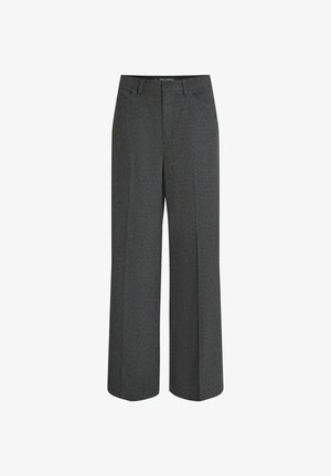 KARL LAGERFELD, KARL LAGERFELD PANTS WIDE-LEG - Pantalon classique - mid grey melange