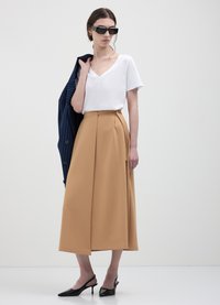 Calliope MIDI - Gonna a pieghe - beige