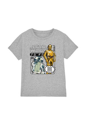 STAR WARS   - Print T-shirt - mottled grey