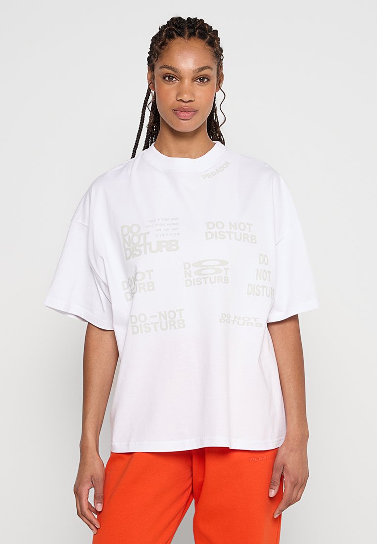 Pegador T-shirt print wit