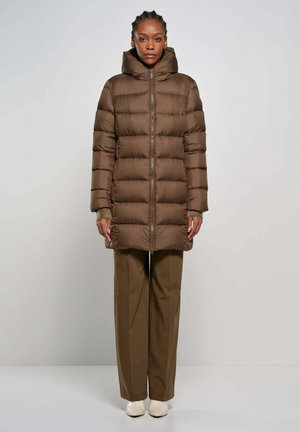 LUNGO SLIM FIT IN VERA - Piumino lungo - urban bronze