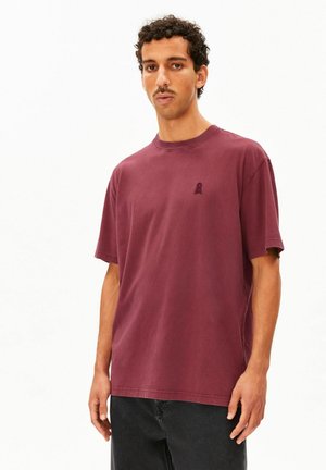 ARMEDANGELS, ICONIC Å MAARKOS - T-shirt basic - velvet red washed