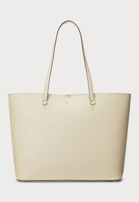 CROSSHATCH LEATHER LARGE KARLY TOTE - Cabas - birch tan