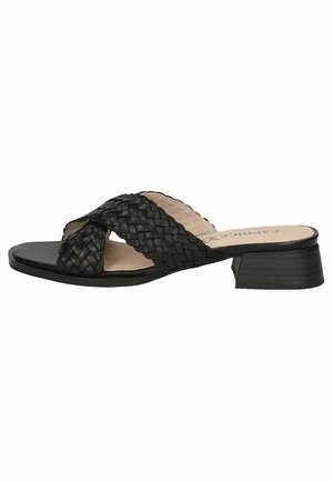 Pantolette flach - black nappa