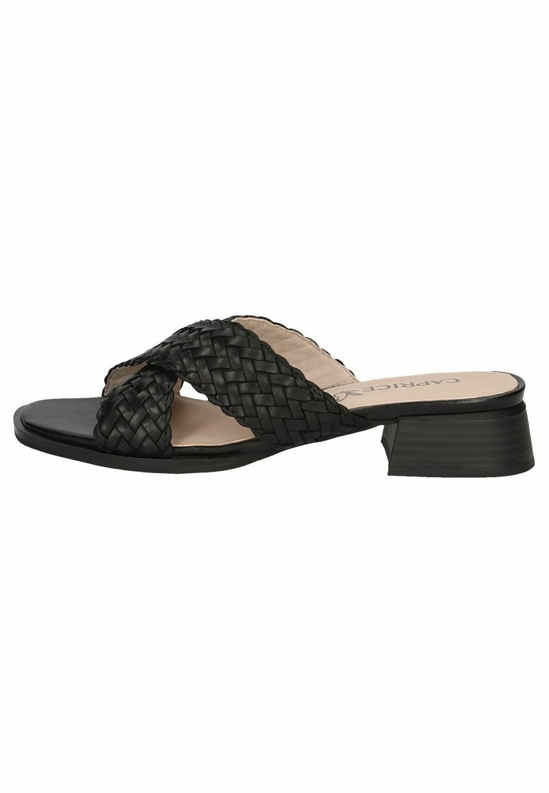 Caprice Ciabattine - black nappa
