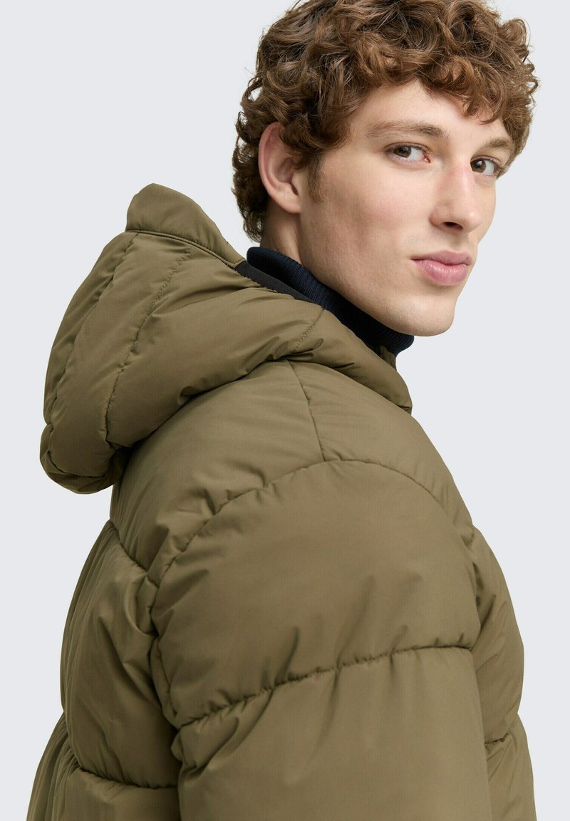 TOM TAILOR Denim Chaqueta Acolchada Vaquera Con Capucha Para