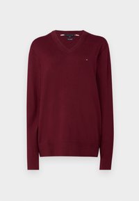 Tommy Hilfiger Strickpullover - bordeaux