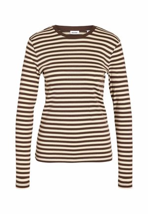 Noisy May, OBERTEIL MIT LANGEN ÄRMELN NMSTORMI - T-shirt à manches longues - hot fudge