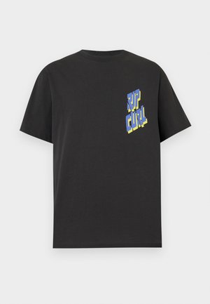 Rip Curl, LIQUID TRIPS SLANT TEE UNISEX  - T-Shirt print - black
