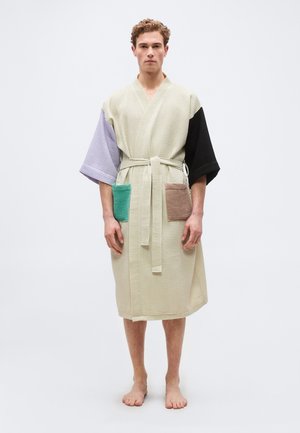 WAFFLE BATHROBE UNISEX - Badekåber - off-white/multi